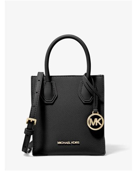 michael kors mercer extra-small pebbled leather crossbody|Michael Kors pebble leather handbags.